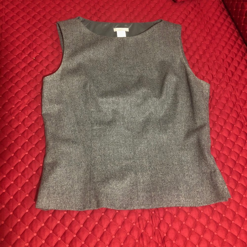 JCREW GREY SHIFT BLOUSE